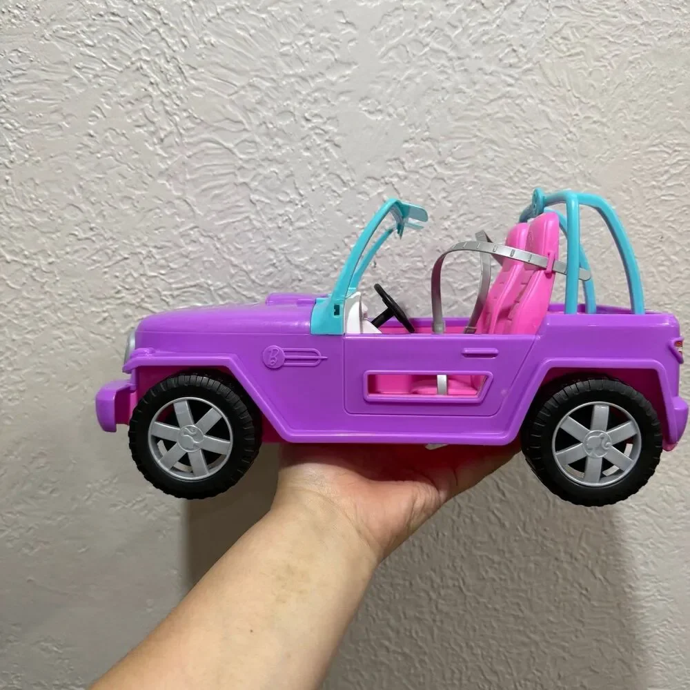 Barbie Jeep 2019 Purple Pink Blue Two Door Vehicle Off Road Doll Car Mattel